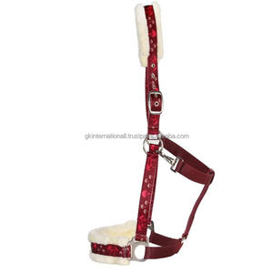 Top tendance Premium qualité course de chevaux Nylon licou chaud polaire rembourrage nouvelle mode cheval Nylon licou de l'inde - Product Image 6