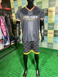 Camiseta de Fútbol Unisex Husky, Cuello en V, Manga Corta, Poliéster Sublimado, Absorbe la Humedad, Transpirable, Corte Regular, Todas las Temporadas, Adulto - Product Image 4