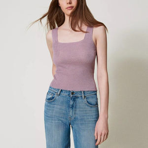 Camisetas sin mangas personalizadas para mujer, blusas cortas tipo camisola, camiseta básica sexy de verano para mujer - Product Image 5
