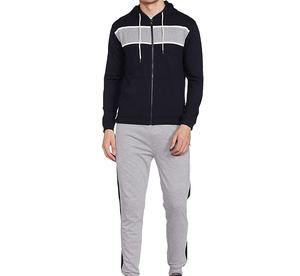 Survêtement deux pièces pour hommes, survêtement personnalisé de haute qualité, pantalon de survêtement en coton à fermeture éclair XL, vêtements de sport en polaire, vente en gros de salle de sport imprimés - Product Image 1