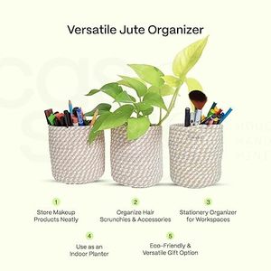 Customised Garden Decor Rattan Planters with Iron Stand Natural Rattan Planter with <b>Large</b> Floor Standing Black Stand in Price - Product Image 2