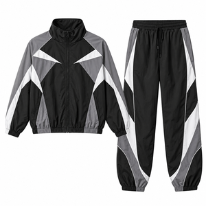 Printed <b>Plus</b> <b>Size</b> Casual Lightweight Breathable Winter Women Fleece Tracksuit Set Half Zip <b>Sweater</b> Jogger Pants - Product Image 3