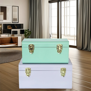 Productos Modernos de Estilo Antiguo, Baúl de Metal Elegante - Product Image 5