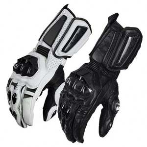 Gants de moto personnalisés à écran tactile, unisexes, hiver, chauds, légers, avec fermeture auto-agrippante, équipement de course, cuir, motocross - Product Image 6