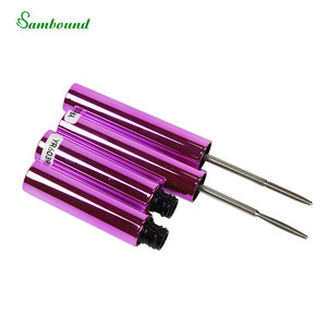 Emballage en métal pour mascara en gros avec brosses en acier filetées, coques en aluminium colorées, étuis pour flacons de liquide d'extension de cils - Product Image 1
