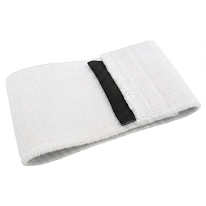 Manguitos de compresión elásticos resistentes para hombre, soporte de codo, protección para levantamiento de pesas, piernas y brazos, manguito de compresión blanco - Product Image 2