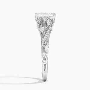 BOJ <b>Ring</b> 022 Emerald Cut 925 <b>Silver</b> Begonia Vine Moissanite Diamond <b>Ring</b> GRA Certified 2ct D Wedding Anniversary <b>Ring</b> Low Price - Product Image 3