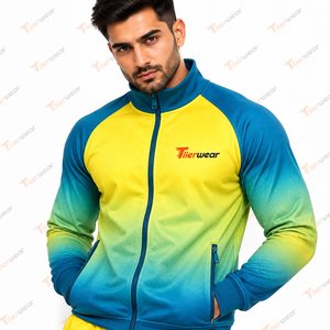 Survêtement de sport personnalisé pour hommes, veste et pantalon de sublimation, pour la course, le football, le basketball, l'entraînement, la remise en forme, la salle de sport, vêtements d'équipe - Product Image 6