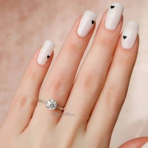 Bulk Quality Moissanite Diamond <b>Ring</b> with Round Cut for Women <b>Adjustable</b> White 925 Sterling Silver <b>Ring</b> for Party Wedding Daily - Product Image 3