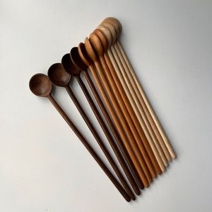 Ensemble de cuillères en bois de qualité supérieure, faites à la main avec une finition naturelle pour la cuisine et la salle à manger - Product Image 2