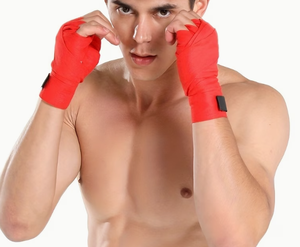 PROFIT SPORT - Vendas de Boxeo Rojas, Material de PVC, Soporte Ajustable para Muñeca, Vendaje Protector, Par para Levantamiento de Pesas, Unisex - Product Image 5