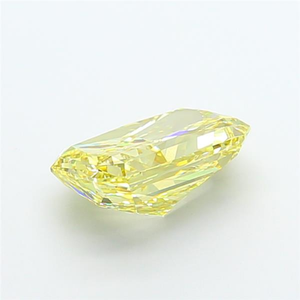 Radiant Cushion Cut Intense Yellow Lab Grown Diamond CVD Certified Loose Gemstone Luxury Sparkle For Bespoke Fine Jewelry Design - Product Image 4