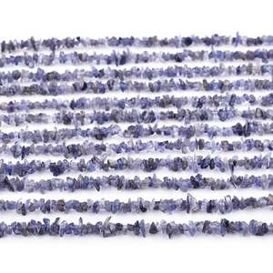 Cuentas de Iolita Natural en Bruto con Forma de Chip, Piedras Preciosas Sueltas de 3MM a 12MM, Cuentas de Piedra Rústica, Precio al por Mayor a Granel para Suministros de Fabricación de Joyas - Product Image 3