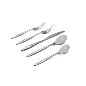 Ensemble de couverts vintage en métal, acier inoxydable, pour Noël, vaisselle de mariage, compatible lave-vaisselle, 5 pièces - Product Image 2