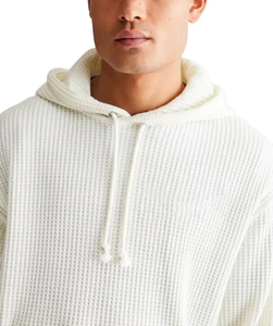 Sweat à capuche en tricot texturé premium, coupe oversize, en coton, avec cordon de serrage, pour les marques de mode streetwear et le style décontracté. - Product Image 2