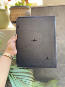 Best Seller Tooled Leather Portfolio <b>File</b> Organizer Portfolio High Quality Customized Genuine Leather Floral Document Portfolio - Product Image 5