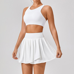 Conjuntos de Top Corto y Pantalones Cortos de Lona Sólida de 2 Piezas Personalizados al por Mayor para Mujer, Mangas Cortas, Ecológicos y Transpirables 2026 - Product Image 1