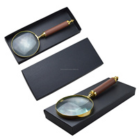Leather Handle Magnifying Glass Highly Designs With Polished Finishing Decor Magnifier Glass for Book Reading Map Guide Design