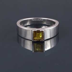 <b>Men</b> Sultanite <b>Ring</b> Diaspore Colors Change <b>Stone</b> Square Cut Sultanite Solid 925 Sterling Silver <b>Ring</b> Handmade Jewelry Gift - Product Image 5