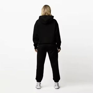 Conjunto Deportivo Personalizado con Logotipo, de Alta Calidad, en Algodón y Poliéster, Top Corto y Pantalones con Cintura Elástica, Holgado, para Gimnasio - Product Image 5