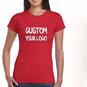 เสื้อยืดแฟชั่นผู้หญิง OEM แบบใหม่ พิมพ์ลายตามสั่ง แขนสั้น สีพื้น ผ้าฝ้าย 100% โลโก้สั่งทำได้ ทรงเข้ารูป - Product Image 6