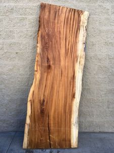 Handmade Rustic Solid Oak Live Edge Farmhouse Dining Table Rectangle Shape Modern Natural <b>Slab</b> Apartment-Friendly - Product Image 5