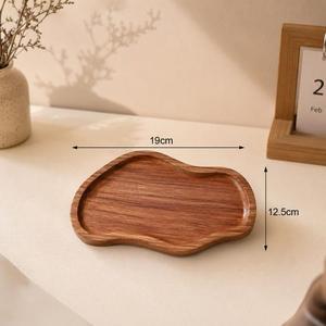 Bandeja de Servir Rectangular Moderna de Lujo Hecha a Mano de Madera de Acacia, Decoración para Mesa de Centro y Cocina, Apta para Lavavajillas, Gran Capacidad - Product Image 1