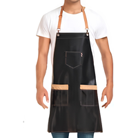 Gilet de Barbier Professionnel Respirant en Nylon avec Poches, Fermeture Éclair et Boutons, Col en V ou Col Montant, Sans Manches ou Manches Courtes
