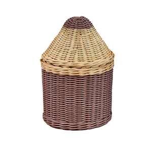 Cesta de ratán con forma de lápiz, venta al por mayor de fábrica en Vietnam, cesta tejida a mano para niños, cesta de ratán para almacenamiento de juguetes, color personalizable - Product Image 2