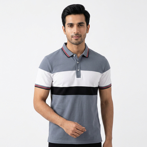 Polo Jacquard Premium pour Homme – Tissu Texturé, Mode Décontractée et Professionnelle – Fabricant de Vêtements OEM/ODM sur Mesure - Product Image 1