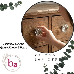 Elegant Exported Crystal Melon Cutting <b>Ceramic</b> <b>Knobs</b> Industrial Quality Kitchen Bedroom <b>Drawer</b> Cabinet Handle Pulls Beads Art CK - Product Image 2