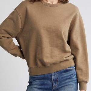 Sudaderas Personalizadas para Mujer, 100% Algodón, Invierno, Tejidas, con Logotipo Bordado en la Parte Delantera y Trasera, Sudaderas con Capucha 2026 - Product Image 4