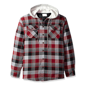 Custom Men's <b>Flannel</b> Shirt <b>Jacket</b> Button up Cotton Wind Breaker <b>Jacket</b> Thicken Warm Spring Work Coat Long Sleeve T Shirt - Product Image 2