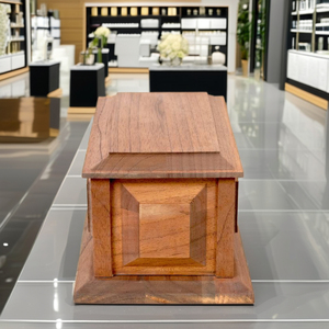Urna de cedro de alta calidad DSU107 Estilo norteamericano Ecológico Acabado de alto brillo Venta al por mayor Suministros funerarios Ataúdes directos de Zion - Product Image 5