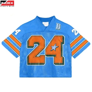 Nueva camiseta de fútbol de malla con diseño elegante y transpirable, ropa personalizada para equipos, para entrenamiento y partidos. - Product Image 1