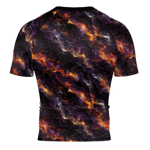 เสื้อรัดกล้ามเนื้อแขนสั้นสำหรับ MMA/BJJ แบบขายส่ง สั่งทำได้ พิมพ์ลายด้วยความร้อน ระบายอากาศ แห้งเร็ว เหมาะสำหรับการฝึกซ้อมในยิม - Product Image 3