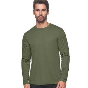 Nouveau T-shirt de sport respirant à séchage rapide pour homme, col rond, manches courtes, coupe classique, logo avant, 100 % coton toile, qualité supérieure - Product Image 1