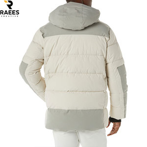 High Neck Stand Collar <b>Puffer</b> <b>Jacket</b> Minimalist Urban Design Padded Bubble <b>Crop</b> <b>Puffer</b> <b>Jacket</b> Elastic Cuffs Streetwear - Product Image 3