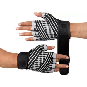 Gants de fitness demi-doigts légers et respirants en nylon pour haltérophilie, exercices pliométriques, résistants aux chocs 0,5 kg Geo - Product Image 2