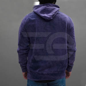 Sweat-shirts à capuche délavés pour hommes, style streetwear, pull tendance, léger, doux, à manches longues, confortable, vêtement d'extérieur - Product Image 4