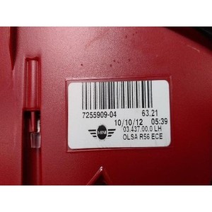 Luz Trasera Izquierda Usada para Mini Hatch 725590904 - Product Image 6