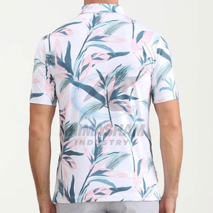 Camiseta de Golf de Manga Corta para Hombre, de Alta Calidad, Informal, con Logotipo Personalizado en la Parte Delantera, de Algodón y Poliéster, Tejida, Transpirable, OEM ODM - Product Image 2