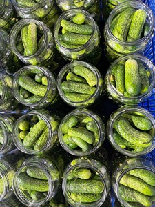 Concombre entier mariné dans un bocal en verre 500ml 720ml Taille standard d'origine du Vietnam 3 à 6 cm pour la vente au détail et OEM - Product Image 2