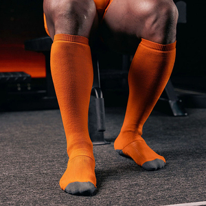 Custom Knee High Powerlifting <b>Socks</b> Weightlifting <b>Deadlift</b> Sports <b>Socks</b> Long Gym Training <b>Socks</b> Men's OEM Wholesale - Product Image 3