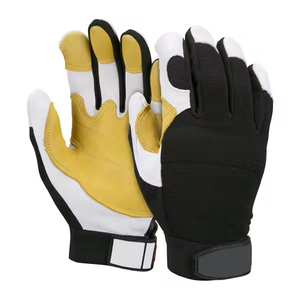 Gants de sécurité anti-feu, antistatiques, à haute visibilité, en cuir et polyester, pour la lutte contre les incendies - Product Image 1