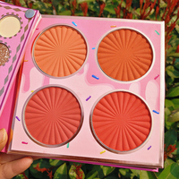 Palette de fards à paupières professionnels 4 en 1 Kit de maquillage Palettes de maquillage Palette de maquillage