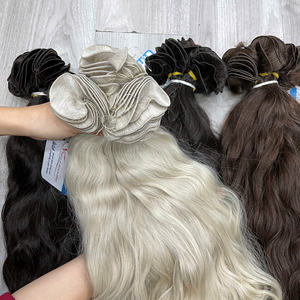 Cabello Virgen Vietnamita Ondulado Natural con Trama Cosida a Mano, Color Teñido, Pre-orden - Product Image 5