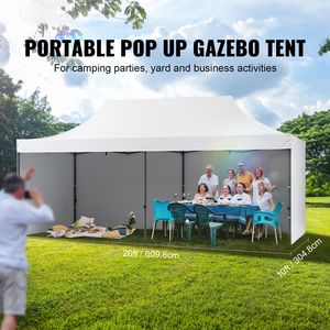 Gazebo Pop-Up 3x6 m con Pareti Laterali Rimovibili, Tenda Istantanea Portatile in Borsa con Ruote, Resistente ai Raggi UV e Impermeabile - Product Image 2