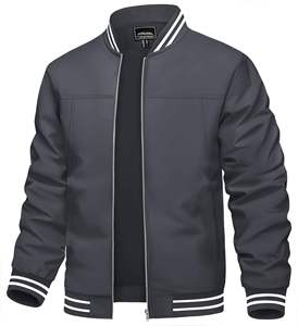 Chaqueta Bomber para Hombre, Impermeable, Transpirable, Diseño Reversible, Colección de Invierno, Servicio OEM, MOQ Bajo, Fábrica - Product Image 2