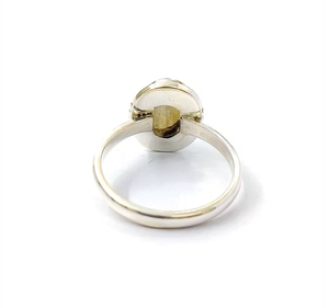Blue Flash Labradorite Gemstone Sterling <b>Silver</b> <b>Ring</b> Oval Border <b>Statement</b> Jewelry Handcrafted Fine Gift <b>Ring</b> - Product Image 2